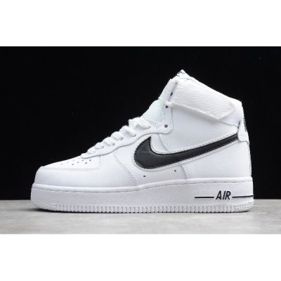 Nike Air Force 1 High '07 3 Beyaz / Siyah Kaykay Ayakkabı Türkiye - 90GLNPNM